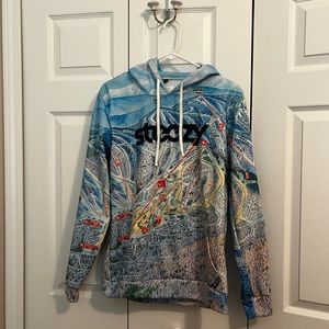 Steely Sunday River Aurora Peak trail map hoodie